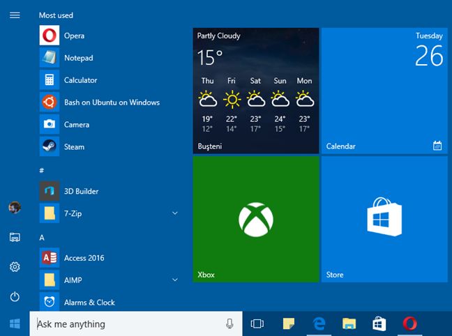 configure start menu in windows 10 (1)