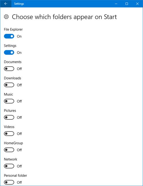 configure start menu in windows 10 (2)
