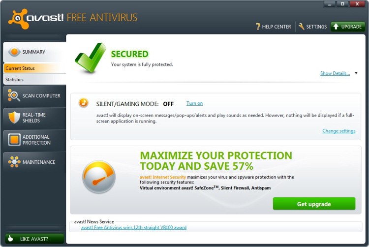 cannot install avast free