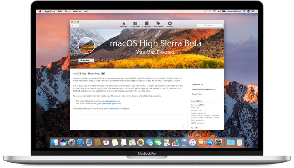 macOS High Sierra Public Beta