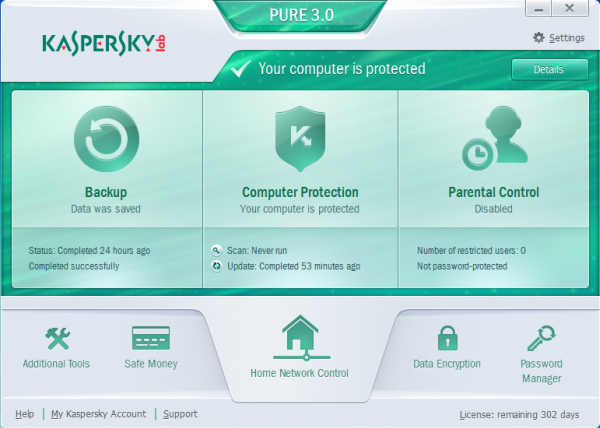 remove Kaspersky PURE